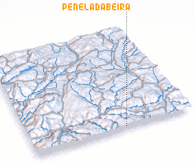 3d view of Penela da Beira