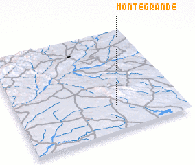 3d view of Monte Grande