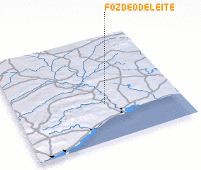 3d view of Foz de Odeleite