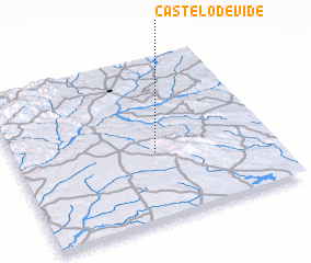 3d view of Castelo de Vide