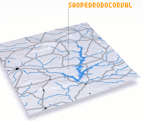 3d view of São Pedro do Corval