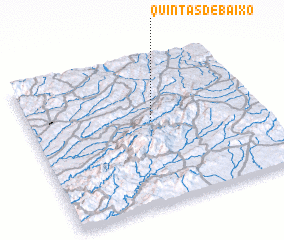 3d view of Quintãs de Baixo