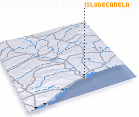 3d view of Isla de Canela