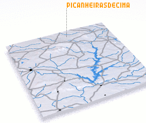 3d view of Picanheiras de Cima