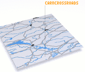 3d view of Carn Cross Roads