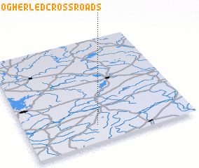 3d view of Brogherled Cross Roads