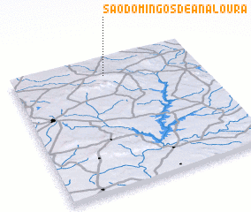 3d view of São Domingos de Ana Loura