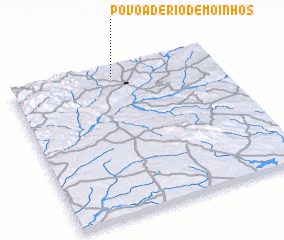 3d view of Póvoa de Rio de Moinhos