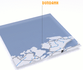 3d view of Dún Damh