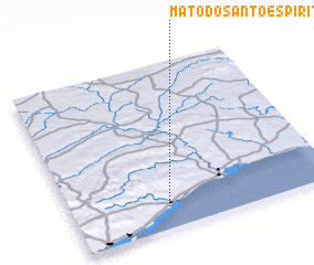 3d view of Mato do Santo Espírito