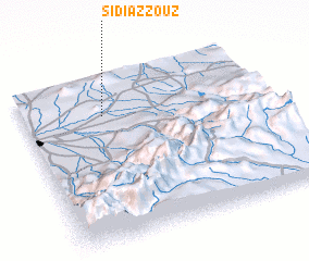3d view of Sidi Azzouz