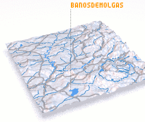 3d view of Baños de Molgas