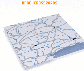 3d view of Knock Cross Roads