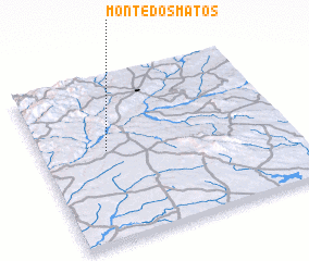 3d view of Monte dos Matos