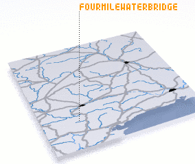 3d view of Four Mile Water Bridge