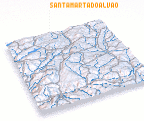 3d view of Santa Marta do Alvão