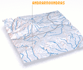 3d view of Amdrar nʼ Oumdras