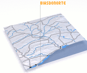 3d view of Bias do Norte