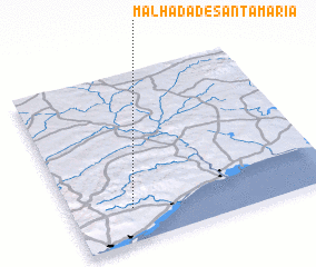 3d view of Malhada de Santa Maria