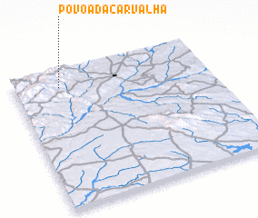 3d view of Póvoa da Carvalha