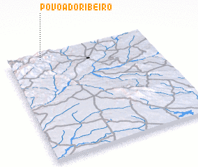 3d view of Póvoa do Ribeiro