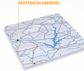 3d view of Monte das Alvarianas