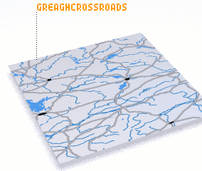 3d view of Greagh Cross Roads
