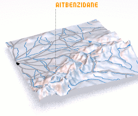 3d view of Aït Ben Zidane