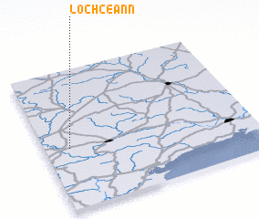 3d view of Loch Ceann