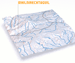 3d view of Irhil nʼ Imechtaguil