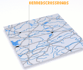 3d view of Kennedʼs Cross Roads