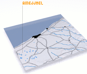 3d view of Aïn ej Jmel