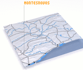 3d view of Montes Novos