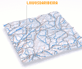 3d view of Loivos da Ribeira