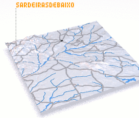 3d view of Sardeiras de Baixo