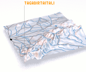 3d view of Tagadirt Aït Ali