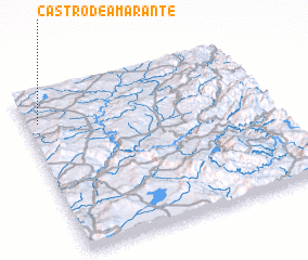 3d view of Castro de Amarante