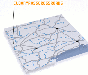 3d view of Cloonyross Cross Roads