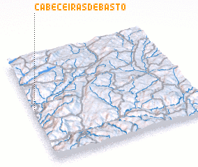 3d view of Cabeceiras de Basto