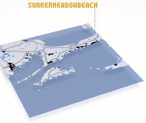 3d view of Sunken Meadow Beach