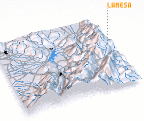 3d view of La Mesa