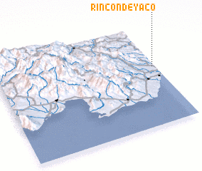 3d view of Rincón de Yacó