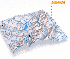 3d view of San José