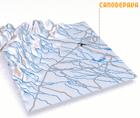 3d view of Caño de Pava