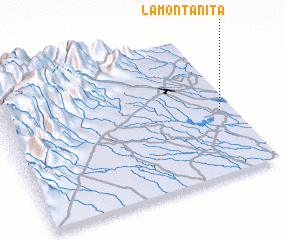 3d view of La Montañita