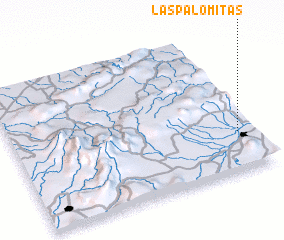 3d view of Las Palomitas