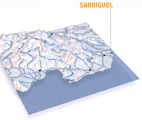 3d view of San Miguel