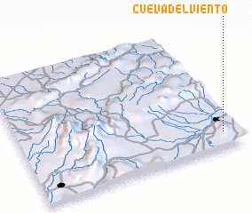 3d view of Cueva del Viento