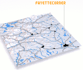 3d view of Fayette Corner