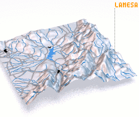 3d view of La Mesa